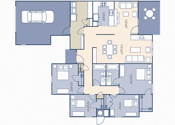 Chavez West floor plan - cannon family homes